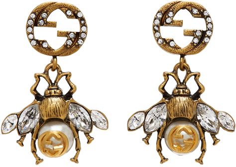 gucci bee ring gold|gucci bee earrings for women.